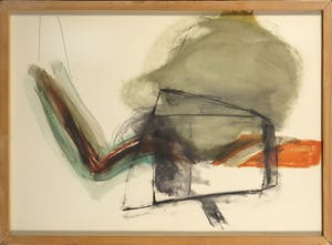 Bert Boerboom - Gemengde techniek op papier, Landschap I - Ingelijst kopen? Bied vanaf 20!