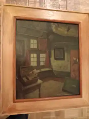 Koos Stikvoort - interieur van atelier Achterdam 10 verkocht voor € 250!
