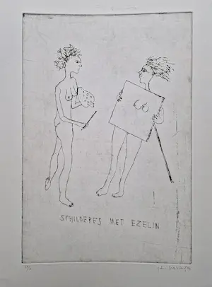 AcheterJan Hoving - Groningen - bep. oplage (50) ETS uit "Koppeltekens" + gedicht albert Schaalma? Enchérissez de 75!