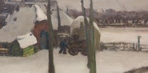 David Schulman - Olieverf op doek, Boerendorp - Ingelijst (Groot) kopen? Bied vanaf 1000!