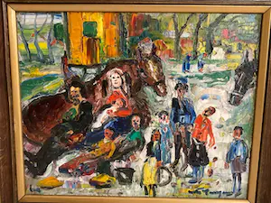AcheterAntoon Kruysen - (1898-1977) - Zigeuner familie bij paarden? Enchérissez de 650!