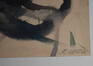 Albert Soons - 4 abstracte gouaches uit 1966 kopen? Bied vanaf 250!