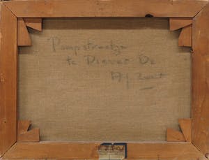 Arie Zwart - Olieverf op doek, Pompstraatje te Diever kopen? Bied vanaf 200!