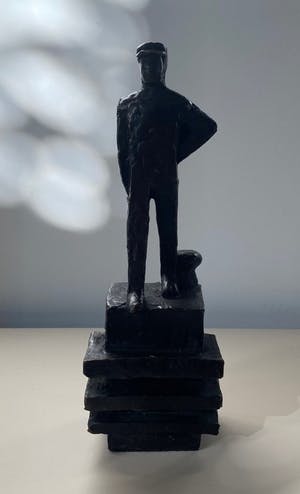 Jaap Hartman - Bronzen beeld "Binnenschipper" kopen? Bied vanaf 100!