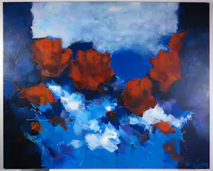 Carolina Paulussen - Acryl op doek, Rozen (Zeer groot) kopen? Bied vanaf 150!