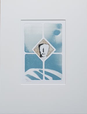 Niet of onleesbaar gesigneerd - onduidelijke signatuur, kleuren ets, 1994 in passepartout kopen? Bied vanaf 1!