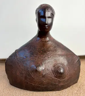 Dana Andreev - Vrouw met baby, bronzen beeld kopen? Bied vanaf 750!