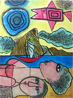 Corneille - Femmes et Lóiseaux verkocht voor € 160!