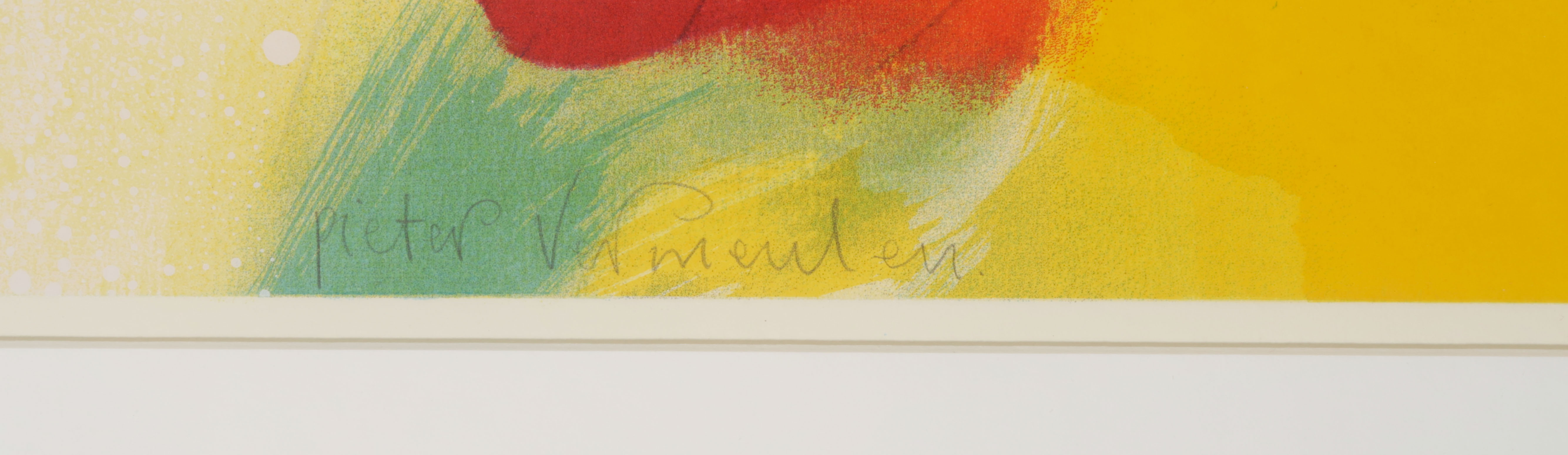 Pieter Vermeulen - Zeefdruk, Kersenschaal - Ingelijst (Groot)  kopen? Bied vanaf 35!