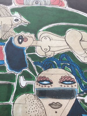 Corneille - Titel Onbekend - Zeefdruk 1981 - Oplage 146/200 kopen? Bied vanaf 200!