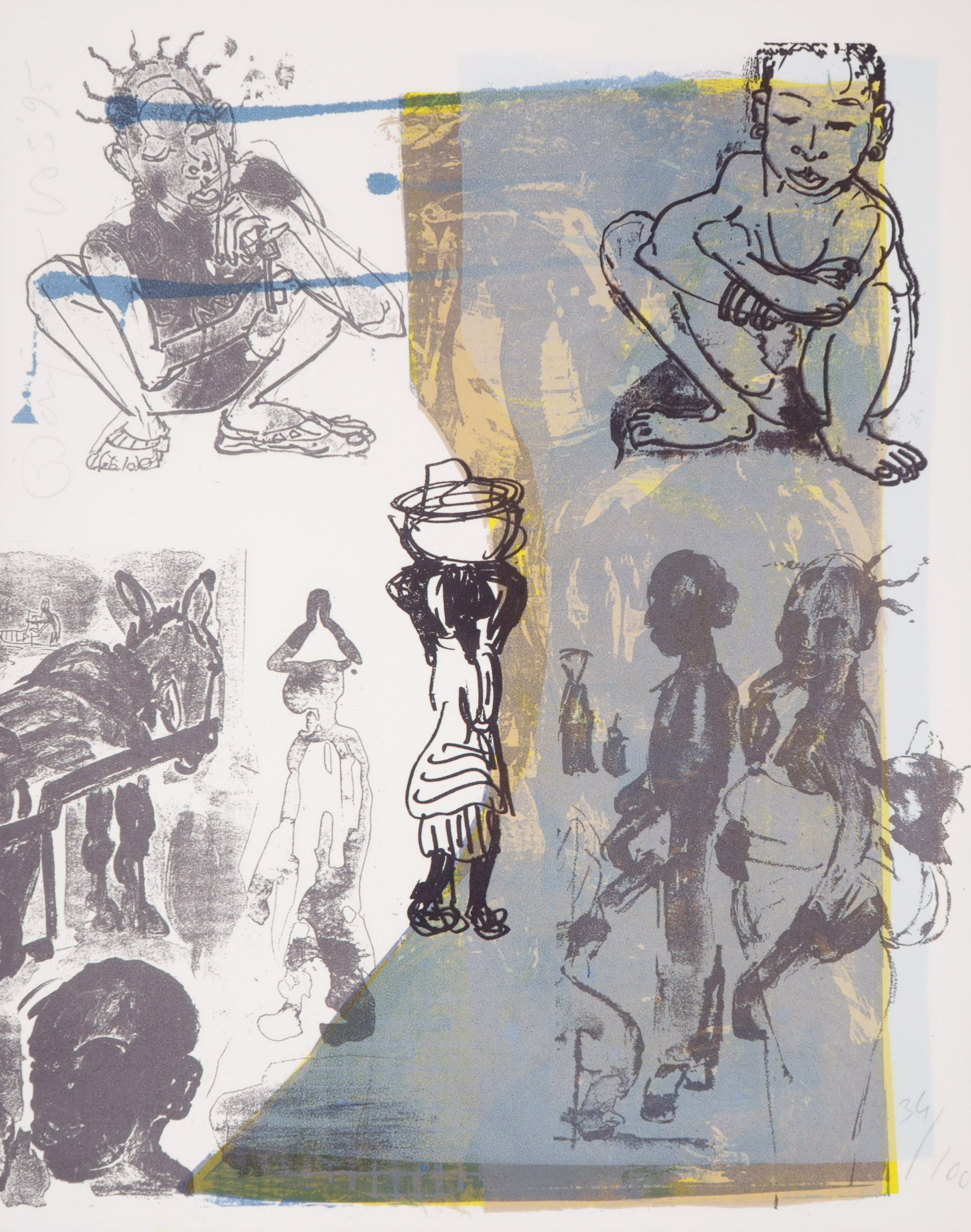 Darja Vos - Zeefdruk, Zonder titel kopen? Bied vanaf 1!