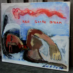 John Lie a Fo - Acrylverf op doek: 'Red Snake Dream' - 1990 kopen? Bied vanaf 225!
