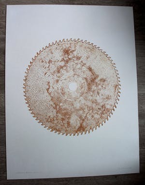 Dies de Jonge - ets/aquatint: Cirkelzaag 16 tanden - 1976 kopen? Bied vanaf 40!