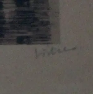 Willem Witsen - Ingelijste ets: Pakhuis op Uilenburg en de Montelbaanstoren Amsterdam kopen? Bied vanaf 299!