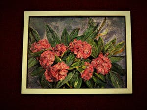 Han Boskamp - omstreeks 1930 - Pasteus olieverf - Bloemen stilleven "Hortensia" gesigneerd kopen? Bied vanaf 10!