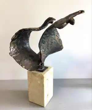 Bernadette Leijdekkers - Sculptuur “ Dynamisch danspaar “ zeldzaam verkocht voor € 139!