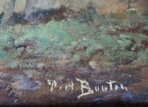 Piet Bouter - Boer melkt koeien aan 't water -Haagsche School - Leuk Tafereel -Antieke lijst kopen? Bied vanaf 299!