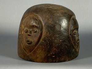 Baule - 190511- African Rare & Old Tribal Used Baule headmask - Iv. Coast. kopen? Bied vanaf 65!