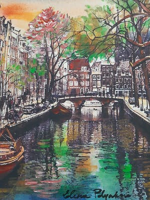 Elena Polyakova - Amsterdamse gracht kopen? Bied vanaf 70!
