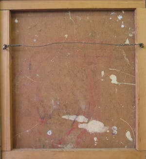 Willem Hussem - toegeschreven aan, olieverf op board, ingelijst, Abstracte compositie kopen? Bied vanaf 1250!