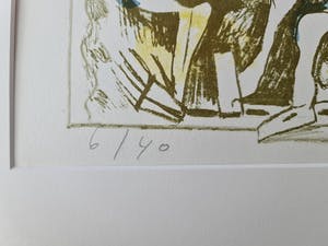 Lucebert - kleurlitho - gesigneerd - 6/40(zeldzaam) - 1982 kopen? Bied vanaf 1!