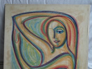 Klaas Pijlman - Pastel , Naakte vrouw – 1957 – 60 x 50 cm kopen? Bied vanaf 30!