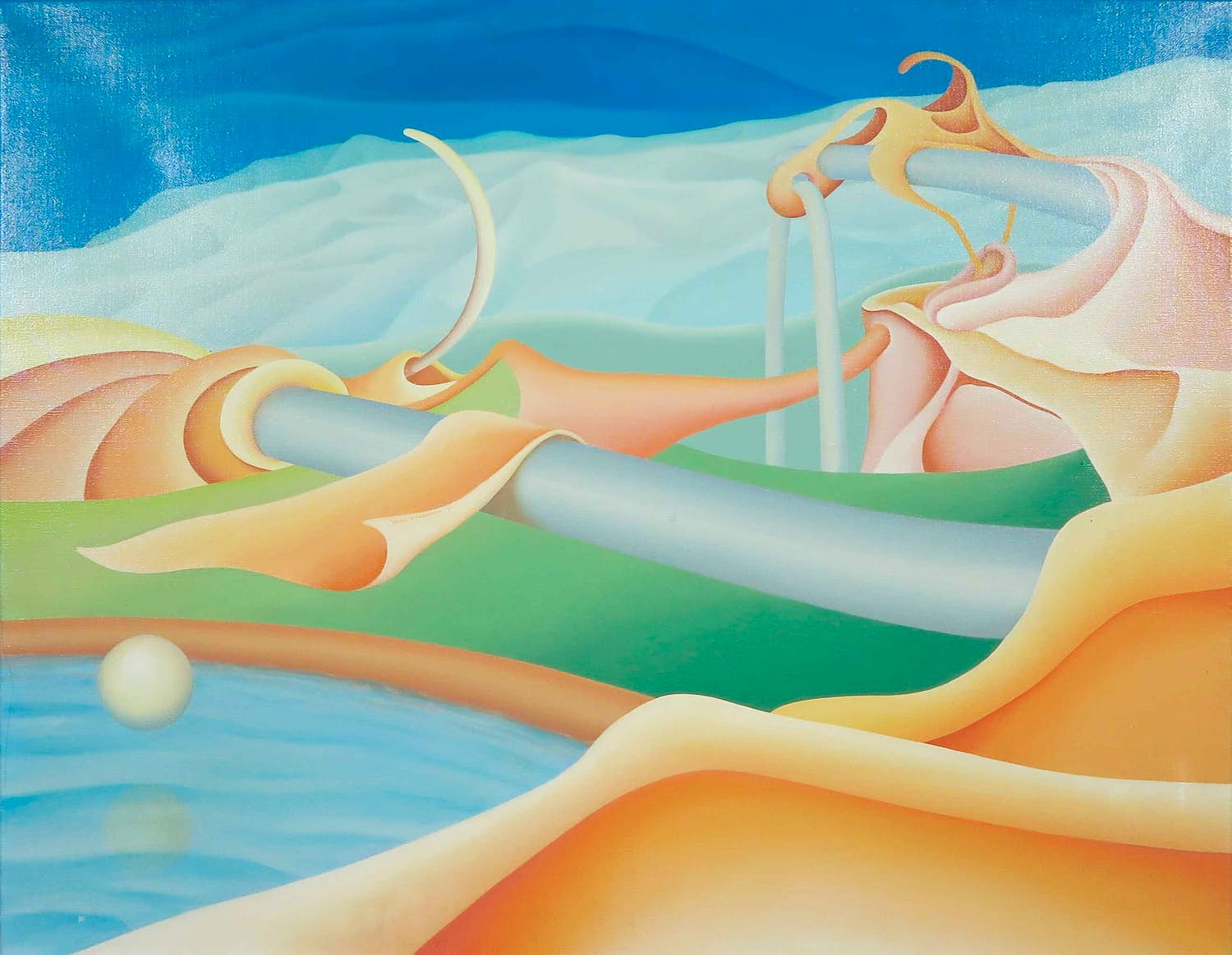 Hans Steggerda - Acrylverf op doek, Landschap 2204 kopen? Bied vanaf 1!