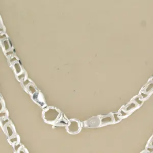 Zilveren valkenoog schakel collier – 60 cm lang kopen? Bied vanaf 50!