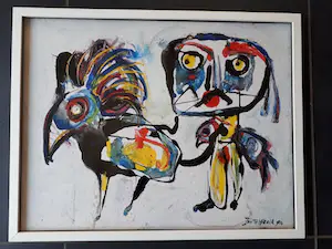 Jan te Wierik - schilderij op board, handgesigneerd en ingelijst kopen? Bied vanaf 1200!
