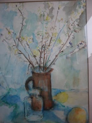 Hetty Giezen-Nieuwenhuys - Aquarel. Stilleven. kopen? Bied vanaf 40!