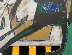 Dodog Soeseno - Kleurenzeefdruk | 'Family with red fish' kopen? Bied vanaf 50!