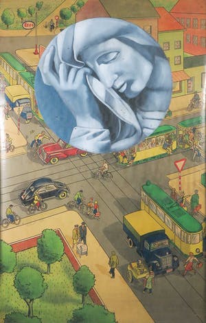 Jan Bollaert - Acryl op papier, Schmalz I - Ingelijst (Groot) kopen? Bied vanaf 50!