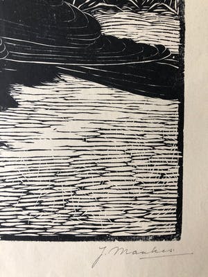 Jan Mankes - Houtsnede Zwarte Kraai - Gesigneerd - 1918 kopen? Bied vanaf 395!