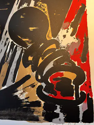 Hans Wolfgang SCHULZ - Abstracte Lithografie, oplage 137 van 150 kopen? Bied vanaf 25!