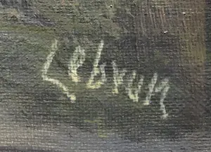 Niet of onleesbaar gesigneerd - Lebrun - 'Landschap met boerderij' kopen? Bied vanaf 1!