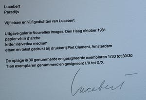 Lucebert - Ets: Paradijs - 1981 kopen? Bied vanaf 150!
