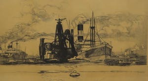 Antoon Derkzen van Angeren - Overslag in de haven. kopen? Bied vanaf 47!