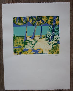 AcheterJeroen Krabbe - Zeefdruk: A view from my window - 1995? Enchérissez de 150!
