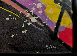 Herman Brood - De bassist, zeefdruk (netjes ingelijst) kopen? Bied vanaf 350!