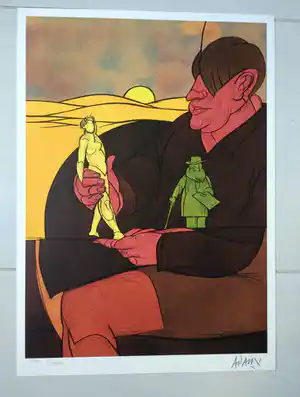 Valerio Adami - Statuette verkocht voor € 50!