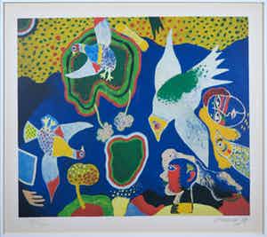 Corneille - Litho, Christoforie - Ingelijst verkocht voor € 200!