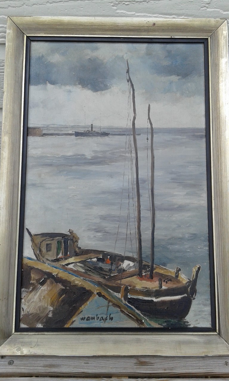 Georges Wambach - Havenzicht (Pintura Porto)  kopen? Bied vanaf 85!