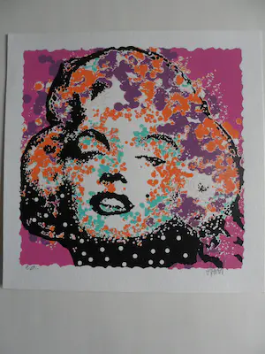 Ad van Hassel - Marilyn Monroe, zeefdruk kopen? Bied vanaf 20!