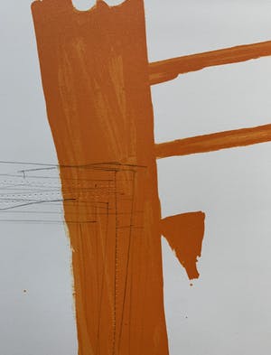 Ronald Noorman - kleurenlitho met perforaties | 'Zonder titel' | 2000 kopen? Bied vanaf 75!