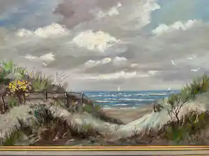 Gerardus Johannes Ernens - Doorkijkje in de duinen. vendu pour 100€ !