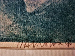 Niet of onleesbaar gesigneerd - Fraaie gesigneerde handgekleurde Ets "Zeilboot met personen" kopen? Bied vanaf 10!