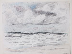 Han Krug - Zuid-Wester Storm - tekening kopen? Bied vanaf 30!