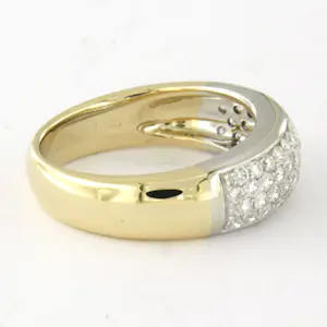 14k bicolour gouden ring met briljant geslepen diamant tot. 1.00ct – F/G - VS/SI kopen? Bied vanaf 1000!