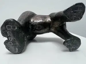 Hil Andringa - bronzen sculptuur | 'Gorilla Babor' 1965 kopen? Bied vanaf 1!