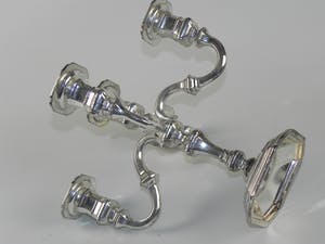 Curiosa - 4- armige verzilverde BMF kandelaar kopen? Bied vanaf 1!